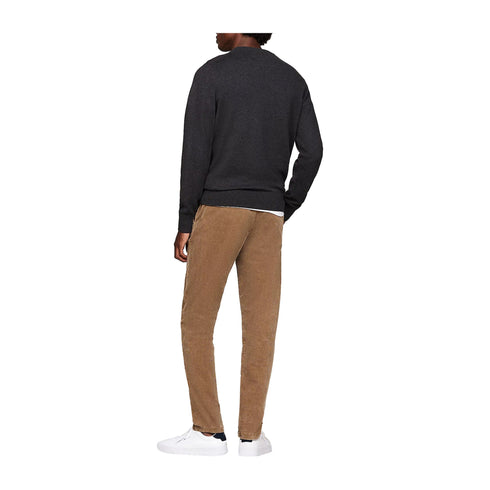Tommy Hilfiger Pullover Maglia Uomo a girocollo in cotone Grigio scuro A24 - TOMMY HILFIGERMW28046 - P92 - S - Francavilla Moda